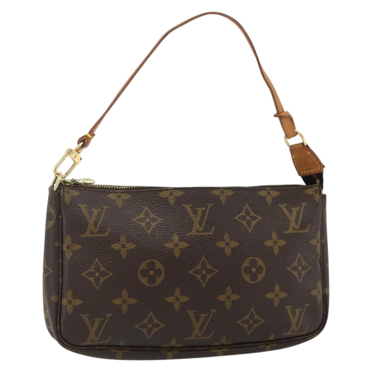 LOUIS VUITTON Monogram Pochette Accessoires Pouch M51980 LV Auth yk20287