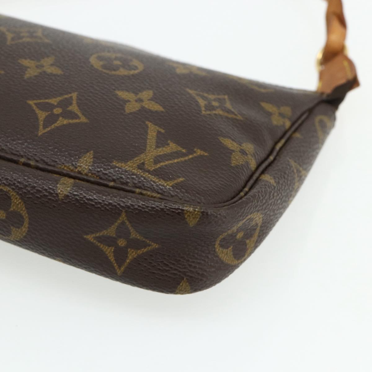 LOUIS VUITTON Monogram Pochette Accessoires Pouch M51980 LV Auth yk20287