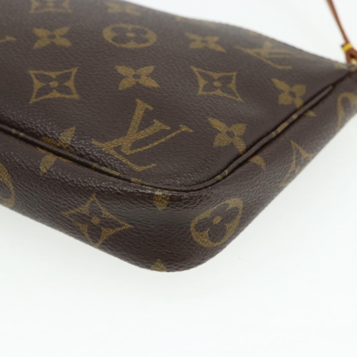 LOUIS VUITTON Monogram Pochette Accessoires Pouch M51980 LV Auth yk20287