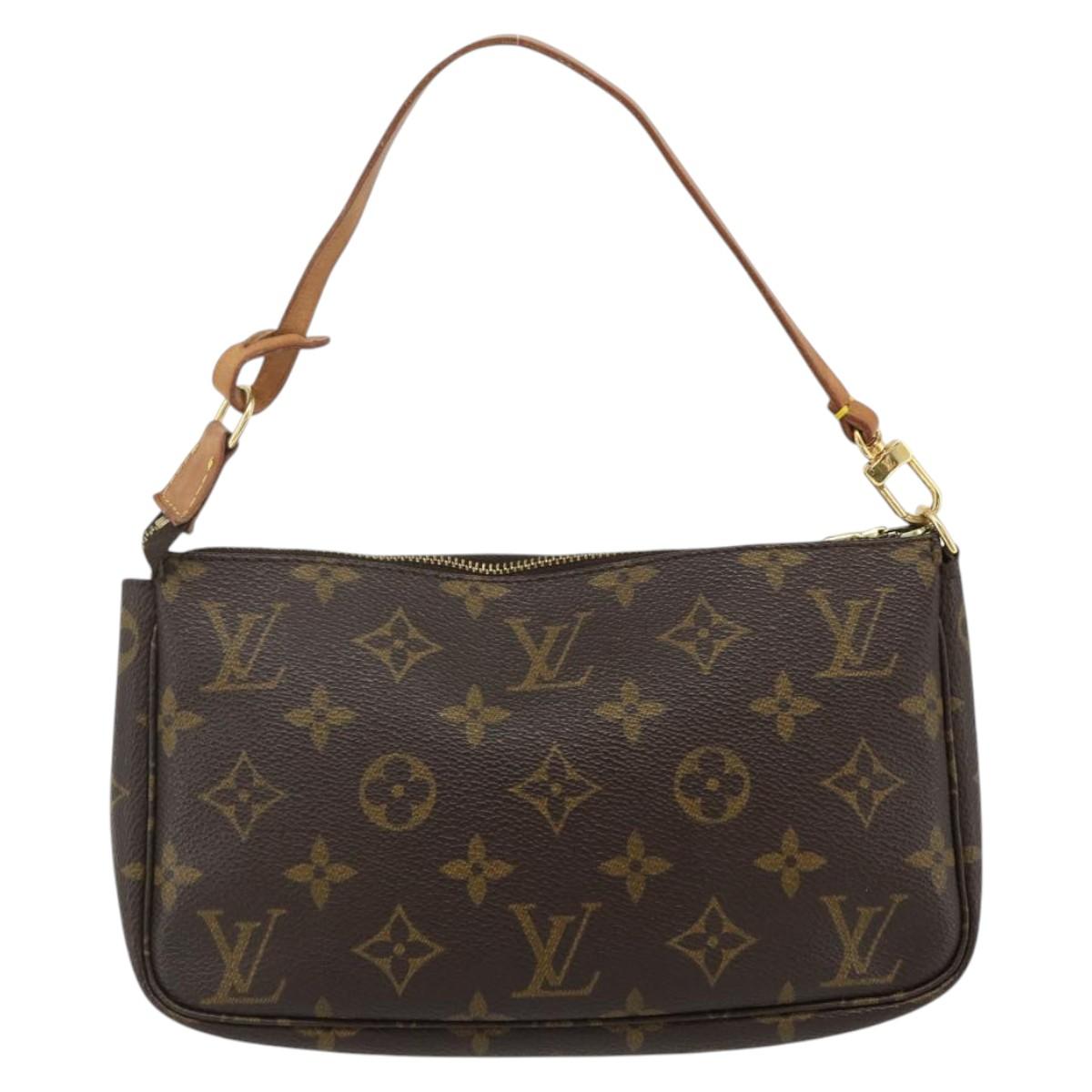 LOUIS VUITTON Monogram Pochette Accessoires Pouch M51980 LV Auth yk20287