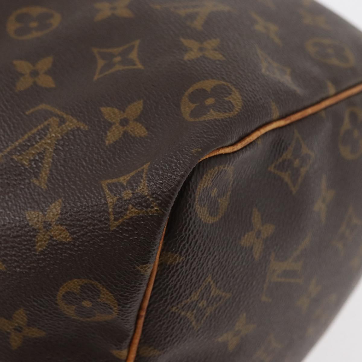 LOUIS VUITTON Monogram Speedy 35 Hand Bag M41524 LV Auth yk20313