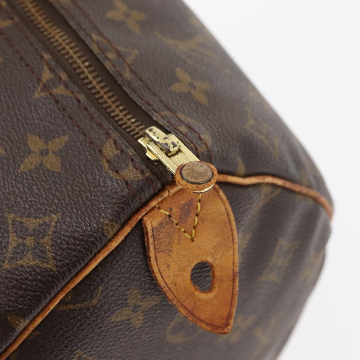 LOUIS VUITTON Monogram Speedy 35 Hand Bag M41524 LV Auth yk20313