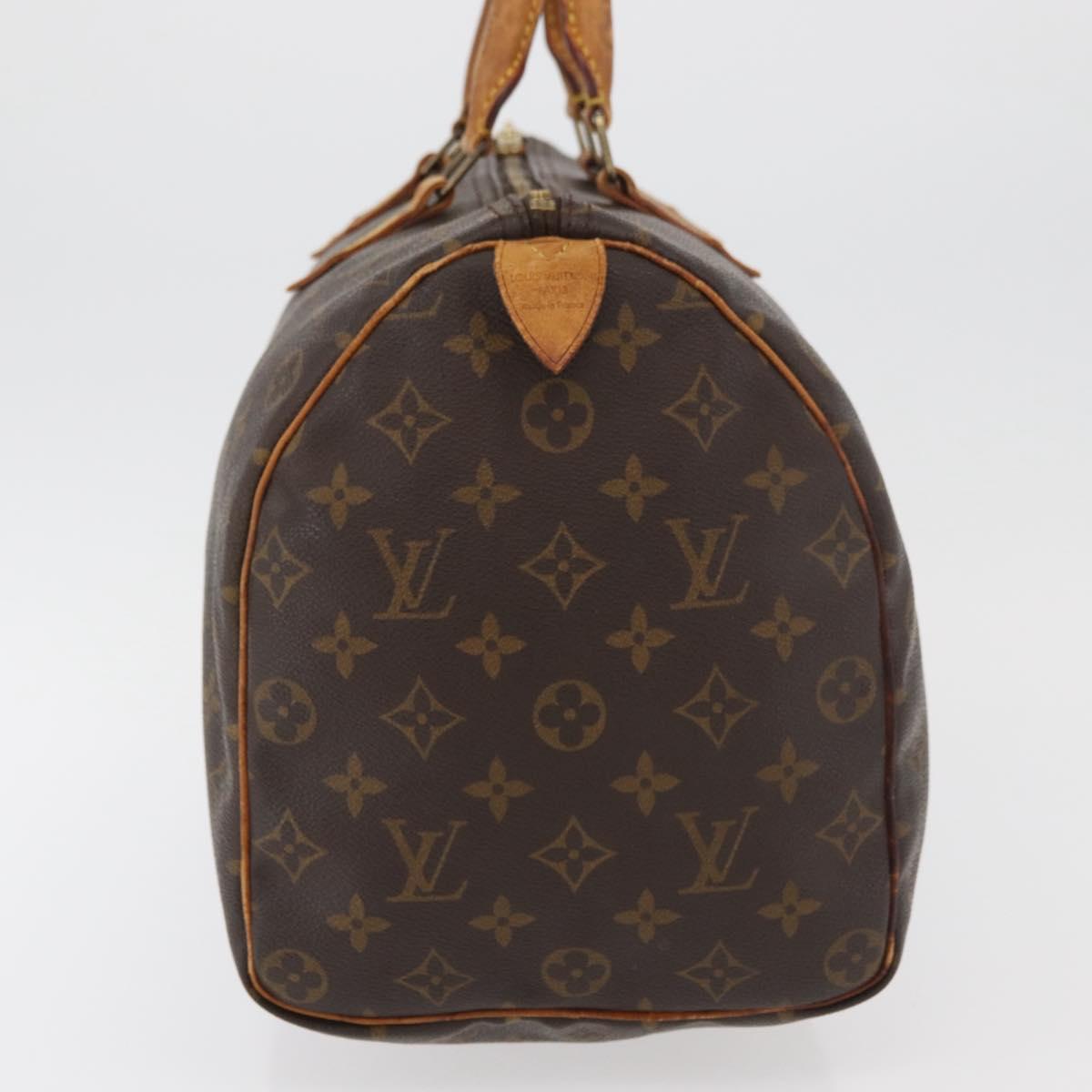 LOUIS VUITTON Monogram Speedy 35 Hand Bag M41524 LV Auth yk20313