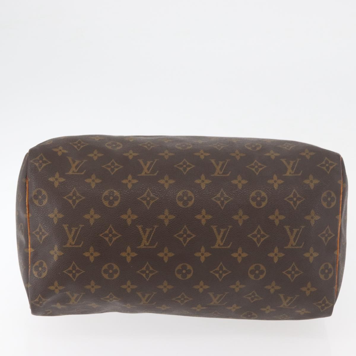 LOUIS VUITTON Monogram Speedy 35 Hand Bag M41524 LV Auth yk20313