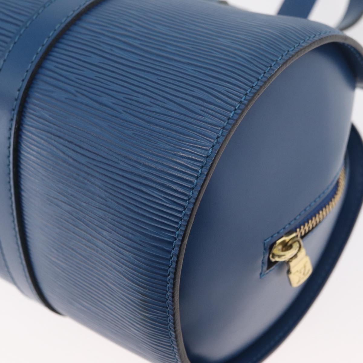 LOUIS VUITTON Epi Soufflot Hand Bag Blue M52225 LV Auth yk20328A