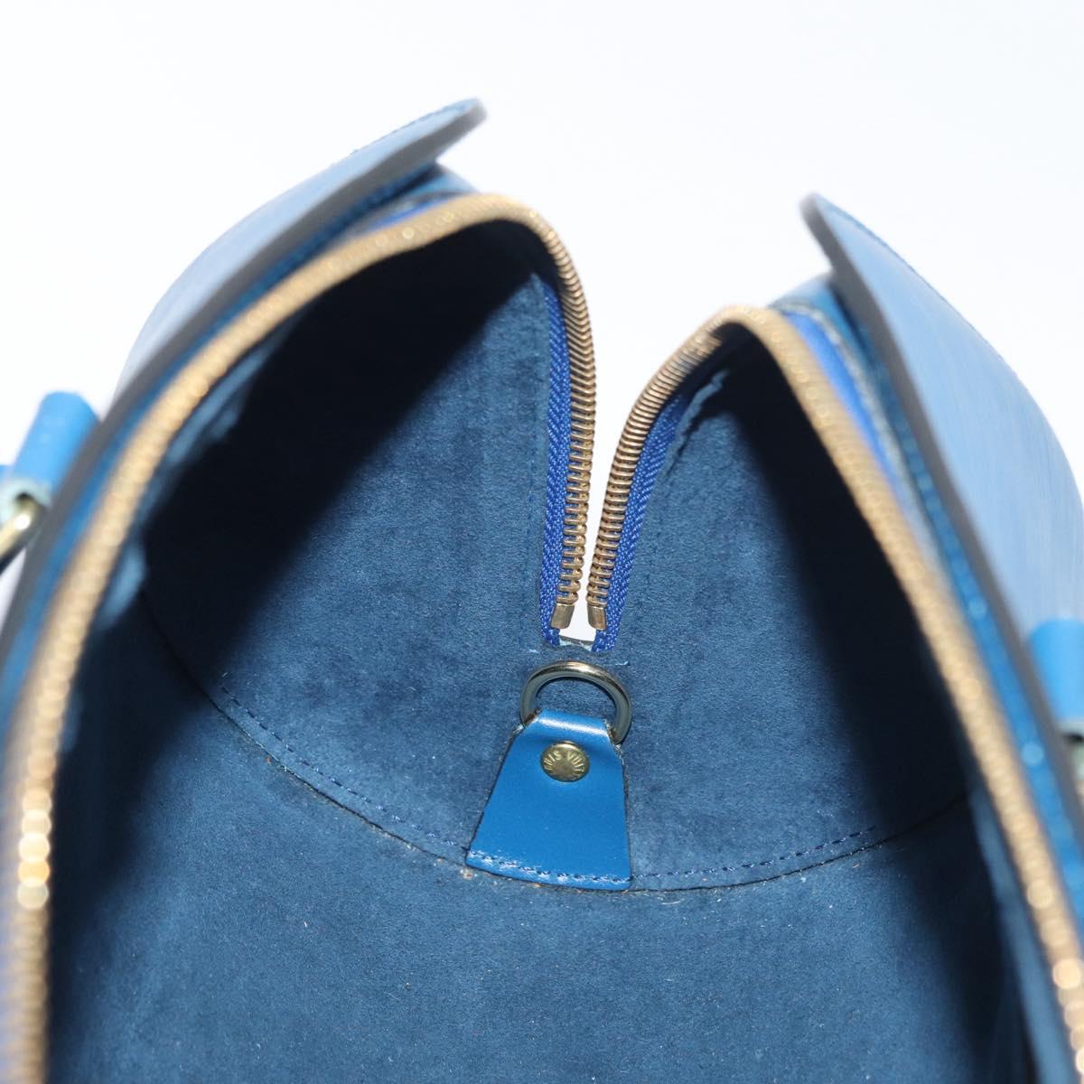 LOUIS VUITTON Epi Soufflot Hand Bag Blue M52225 LV Auth yk20328A