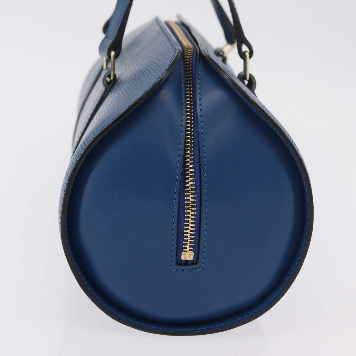 LOUIS VUITTON Epi Soufflot Hand Bag Blue M52225 LV Auth yk20328A