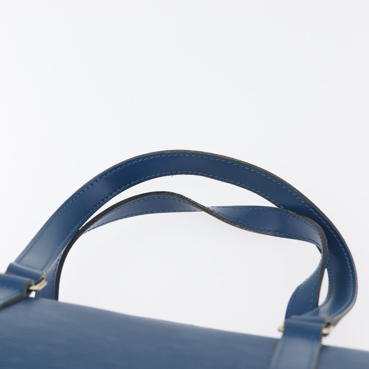 LOUIS VUITTON Epi Soufflot Hand Bag Blue M52225 LV Auth yk20328A