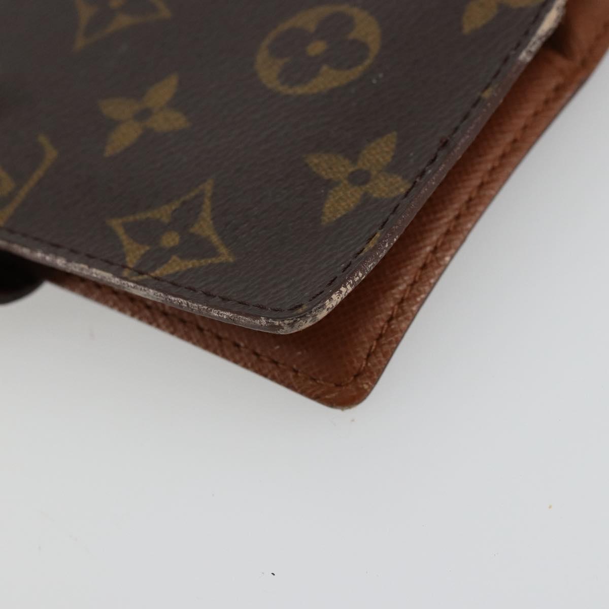 LOUIS VUITTON Monogram Agenda PM Day Planner Cover R20005 LV Auth yk20334