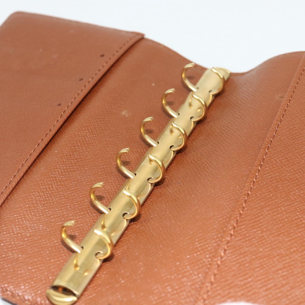 LOUIS VUITTON Monogram Agenda PM Day Planner Cover R20005 LV Auth yk20335