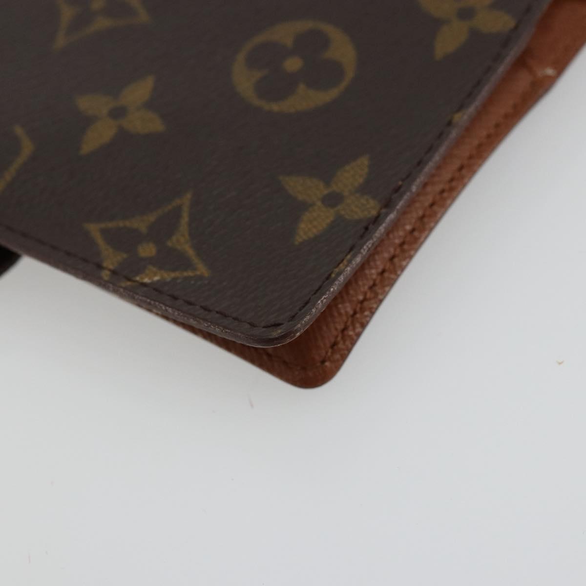 LOUIS VUITTON Monogram Agenda PM Day Planner Cover R20005 LV Auth yk20352