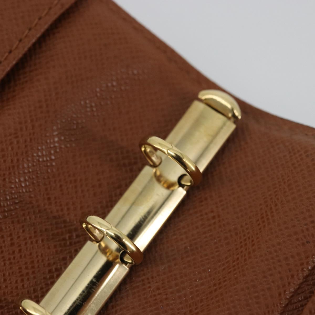 LOUIS VUITTON Monogram Agenda PM Day Planner Cover R20005 LV Auth yk20352