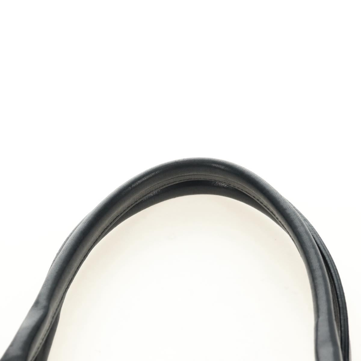 BOTTEGA VENETA INTRECCIATO Cabas PM Bag Leather Black 141498 Auth yk20364SAV