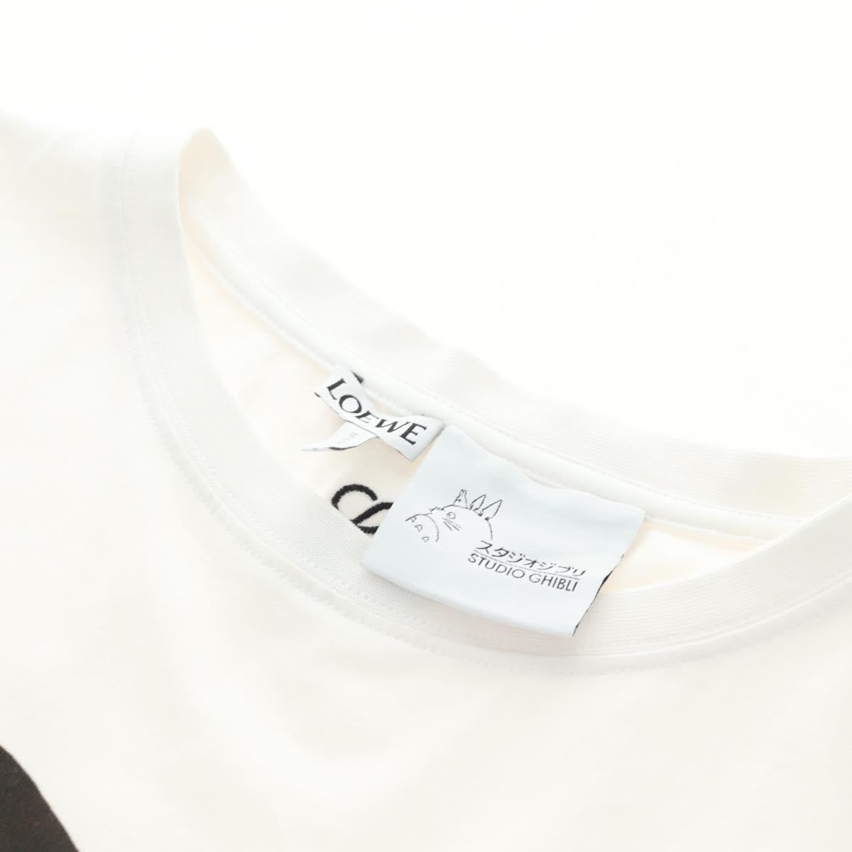 LOEWE Ghibli Spirited Away No-Face T Shirt polyester XL White Auth yk20368M