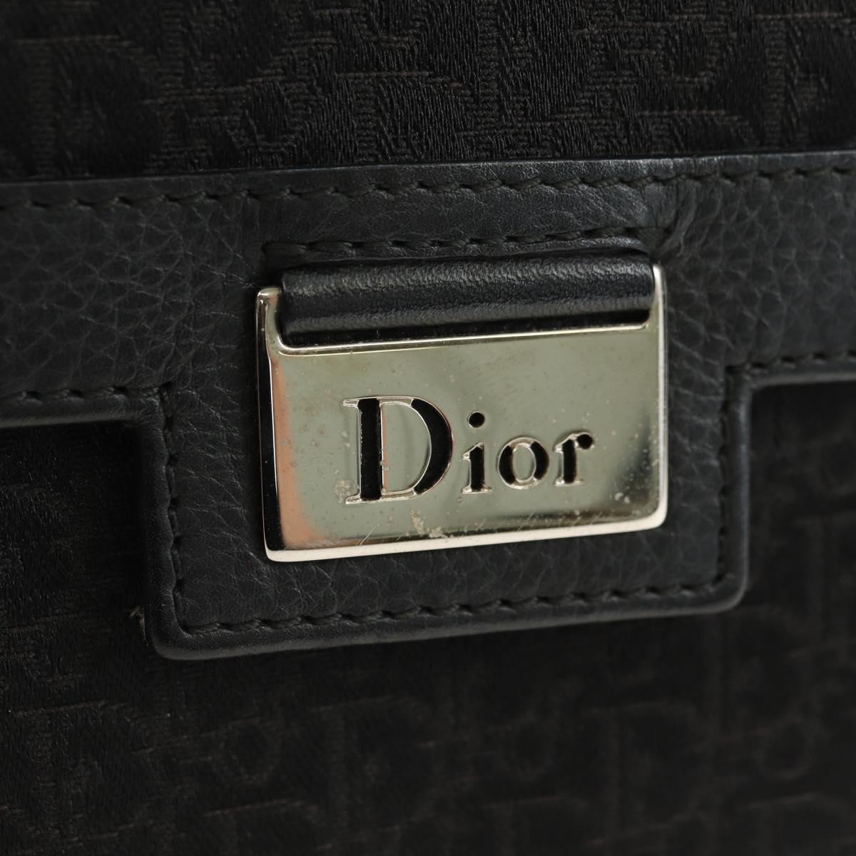 Christian Dior Trotter Canvas Body Bag Black Silver Auth yk20371SAV