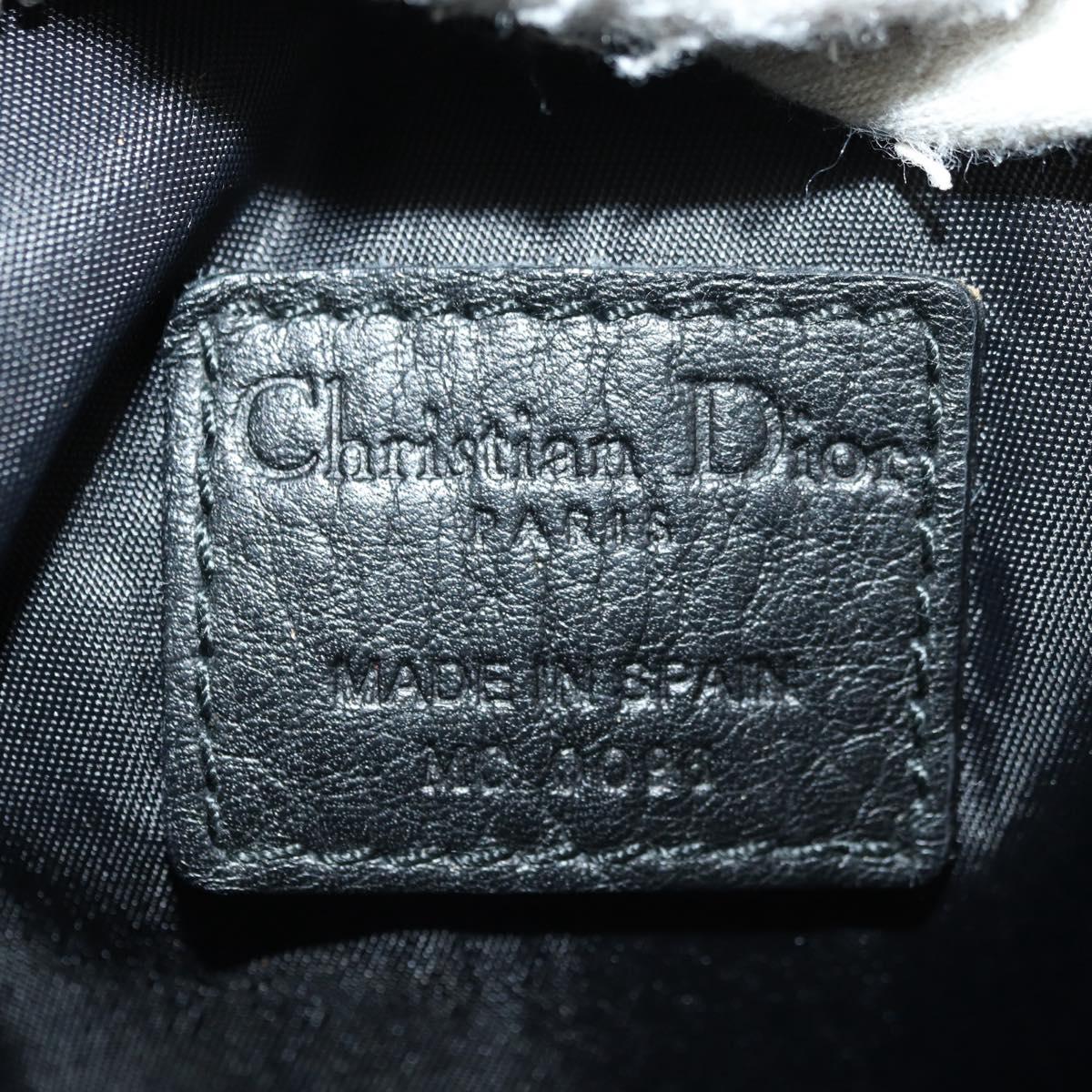 Christian Dior Trotter Canvas Body Bag Black Silver Auth yk20371SAV
