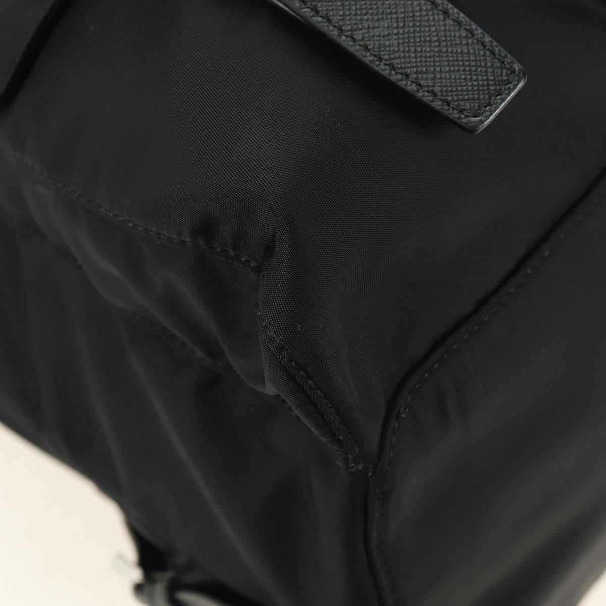 PRADA Backpack Nylon Black Silver 1BZ811 Auth yk20393SAM