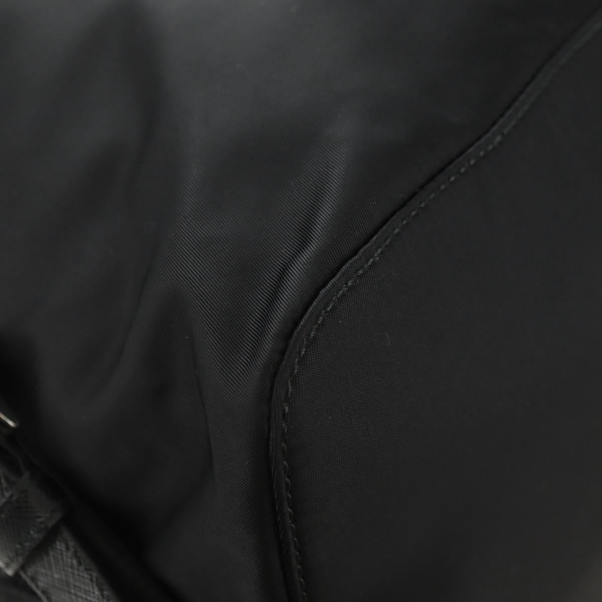 PRADA Backpack Nylon Black Silver 1BZ811 Auth yk20393SAM