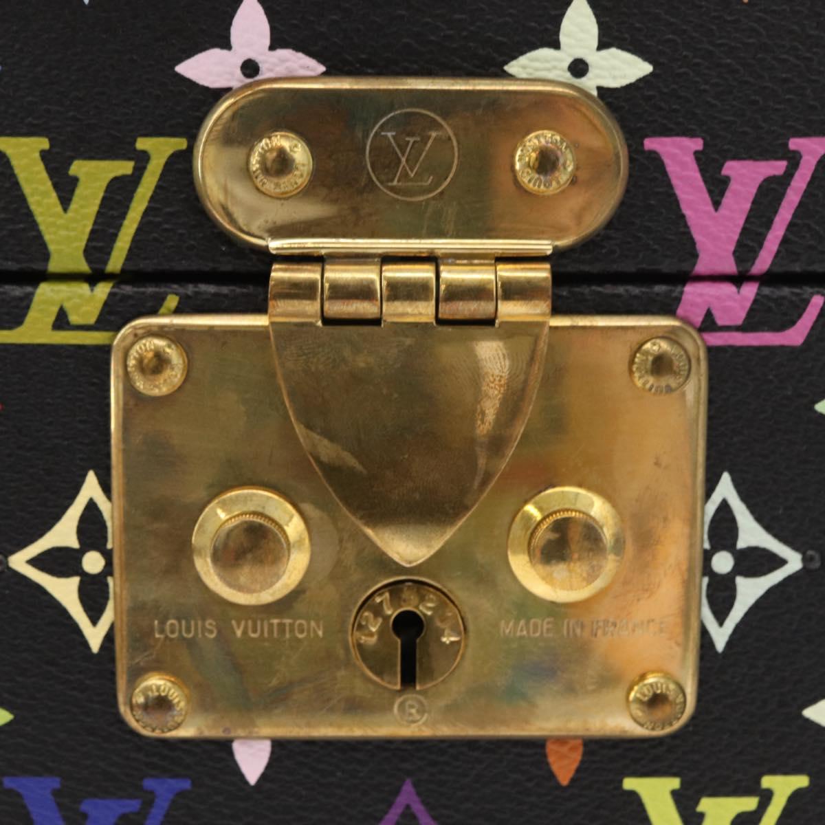 LOUIS VUITTON Monogram Multicolor Boite Pharmacy Pouch Black LV Auth yk20405SM