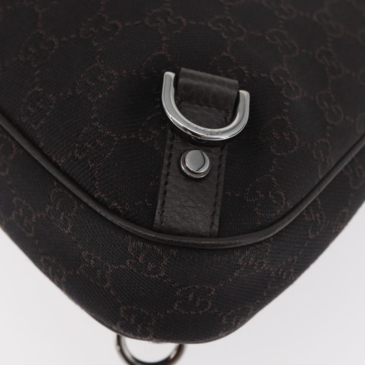 GUCCI Abbey Shoulder Bag Leather Outlet Brown Silver 268636 Auth yk20417SAV