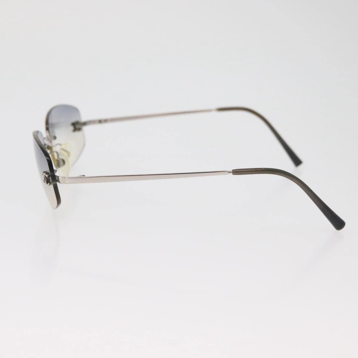 CHANEL Sunglasses metal Silver CC Auth yk20425M