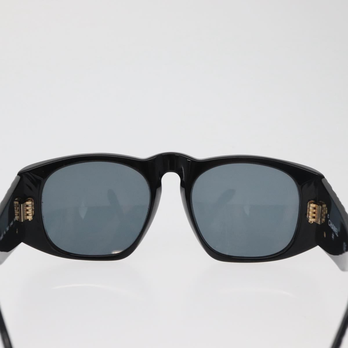 CHANEL Sunglasses plastic Black CC Auth yk20431