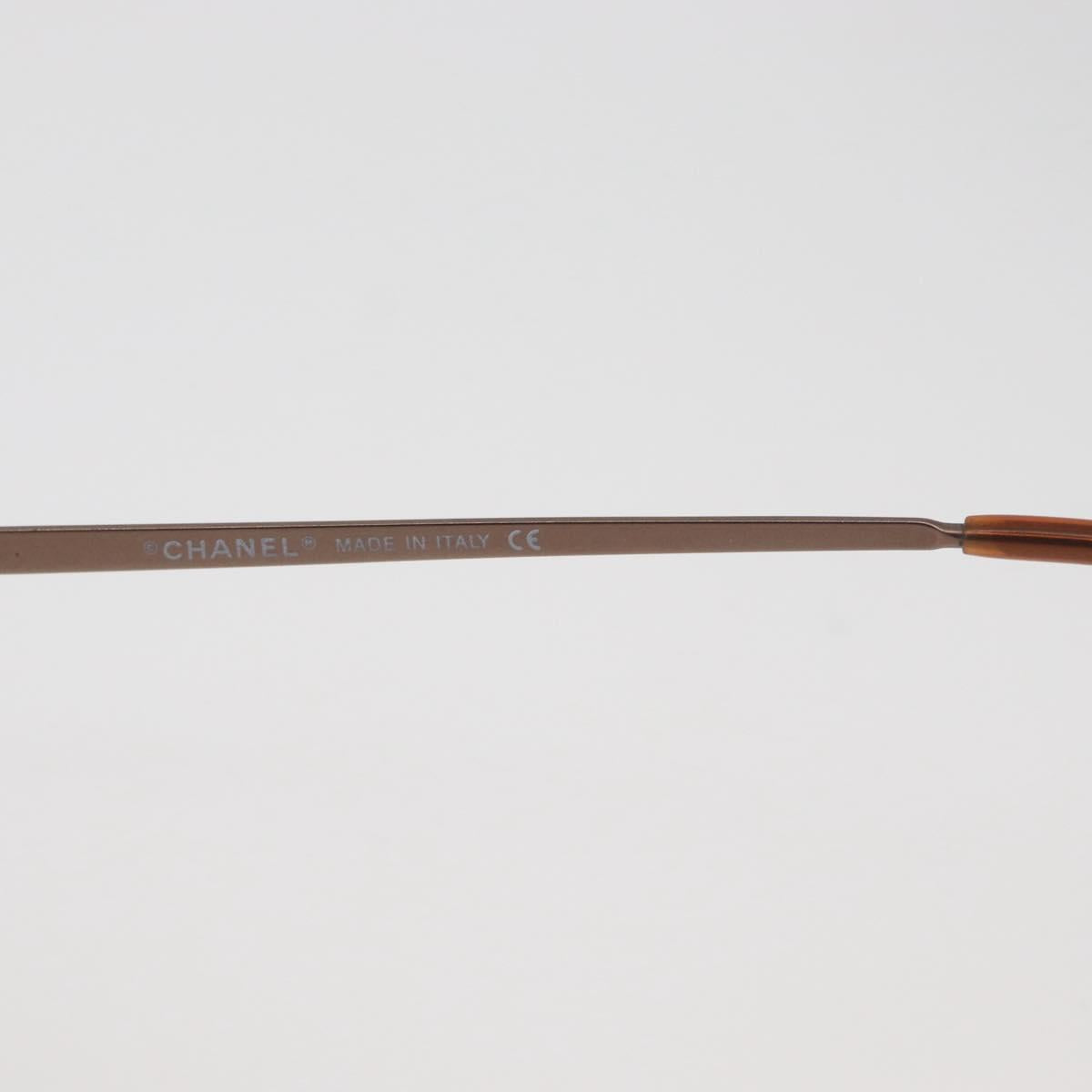 CHANEL Sunglasses metal Orange CC Auth yk20432M