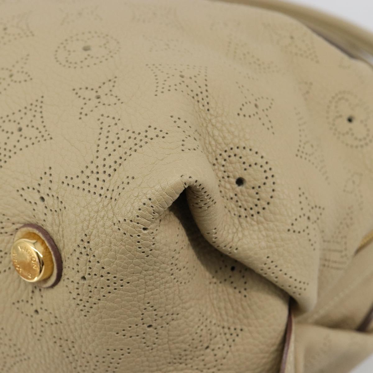 LOUIS VUITTON Mahina Galatea MM Shoulder Bag Beige M93825 LV Auth yk20452SAV
