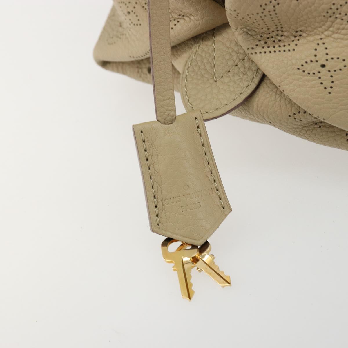 LOUIS VUITTON Mahina Galatea MM Shoulder Bag Beige M93825 LV Auth yk20452SAV