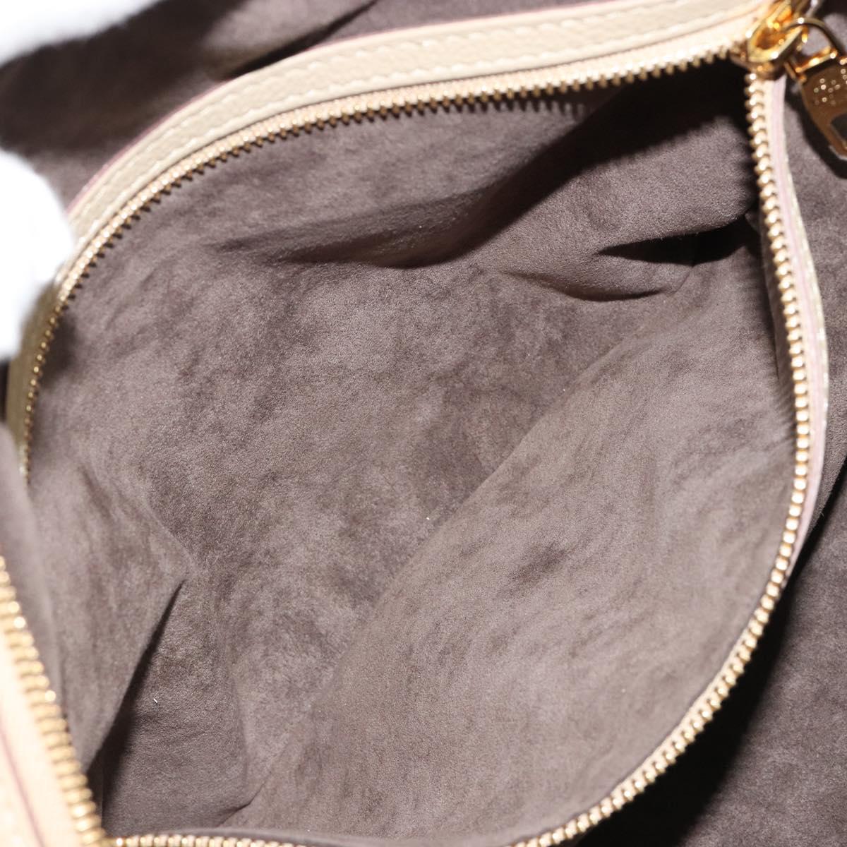 LOUIS VUITTON Mahina Galatea MM Shoulder Bag Beige M93825 LV Auth yk20452SAV