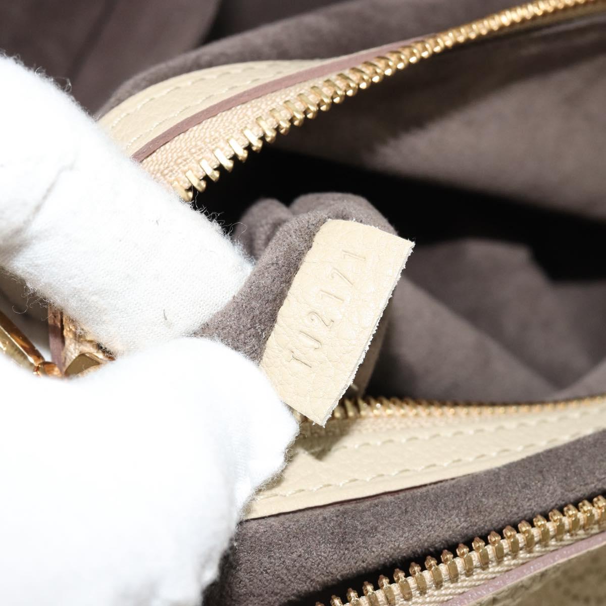 LOUIS VUITTON Mahina Galatea MM Shoulder Bag Beige M93825 LV Auth yk20452SAV