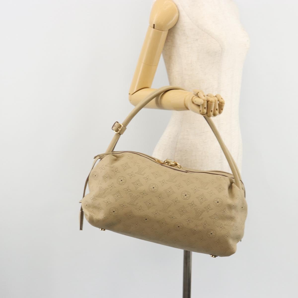 LOUIS VUITTON Mahina Galatea MM Shoulder Bag Beige M93825 LV Auth yk20452SAV