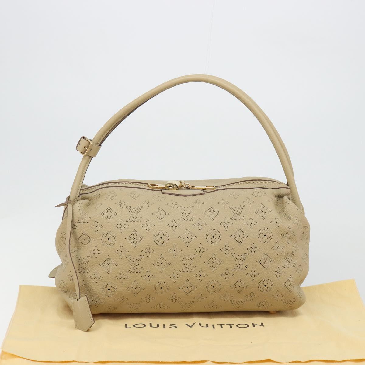 LOUIS VUITTON Mahina Galatea MM Shoulder Bag Beige M93825 LV Auth yk20452SAV