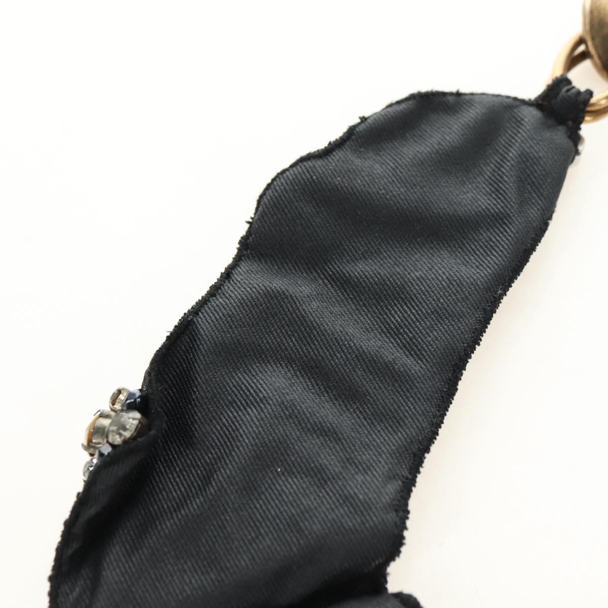 PRADA Bijoux Necklace metal Black Auth yk20461M