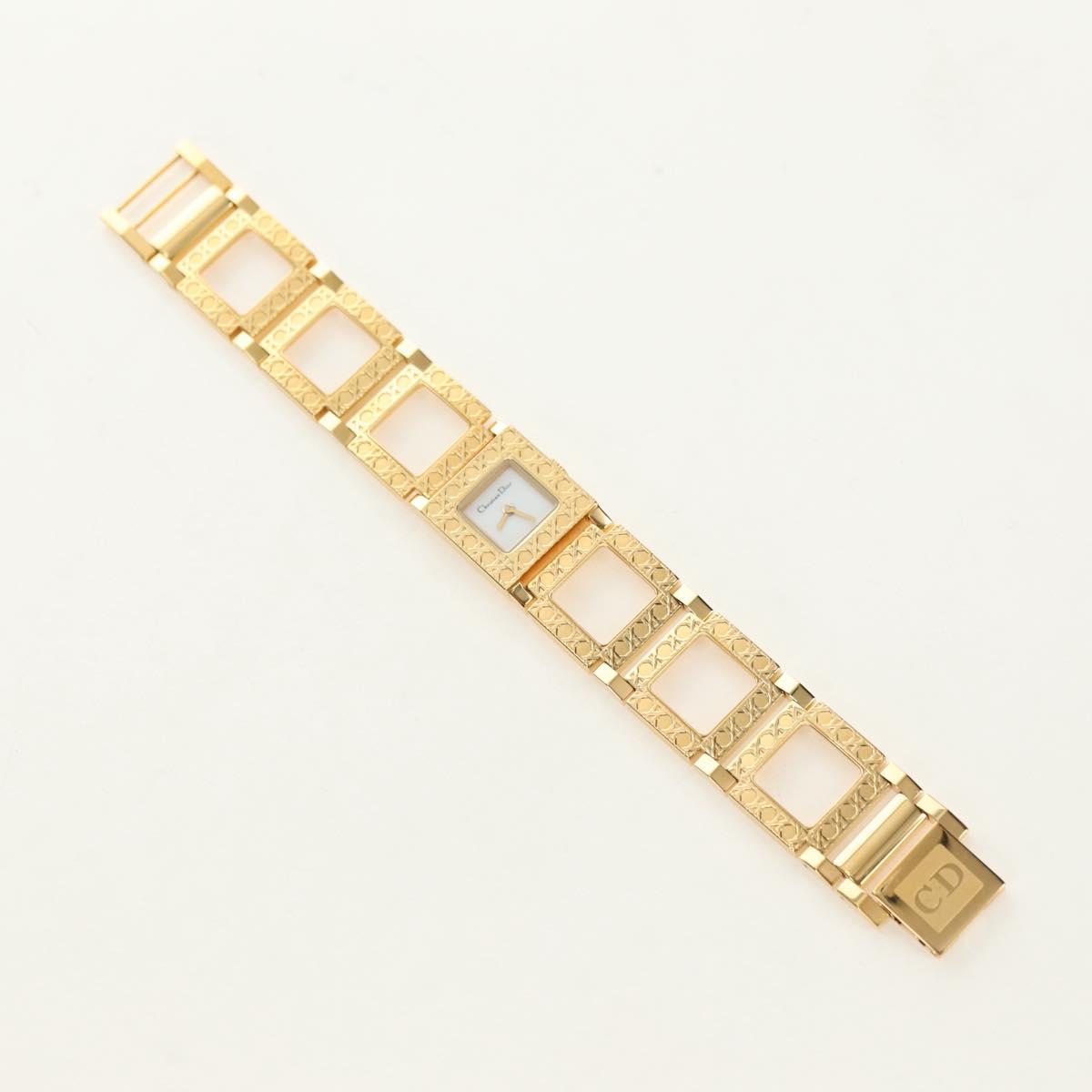 Christian Dior La Parisienne Watches metal Gold Auth yk20475M