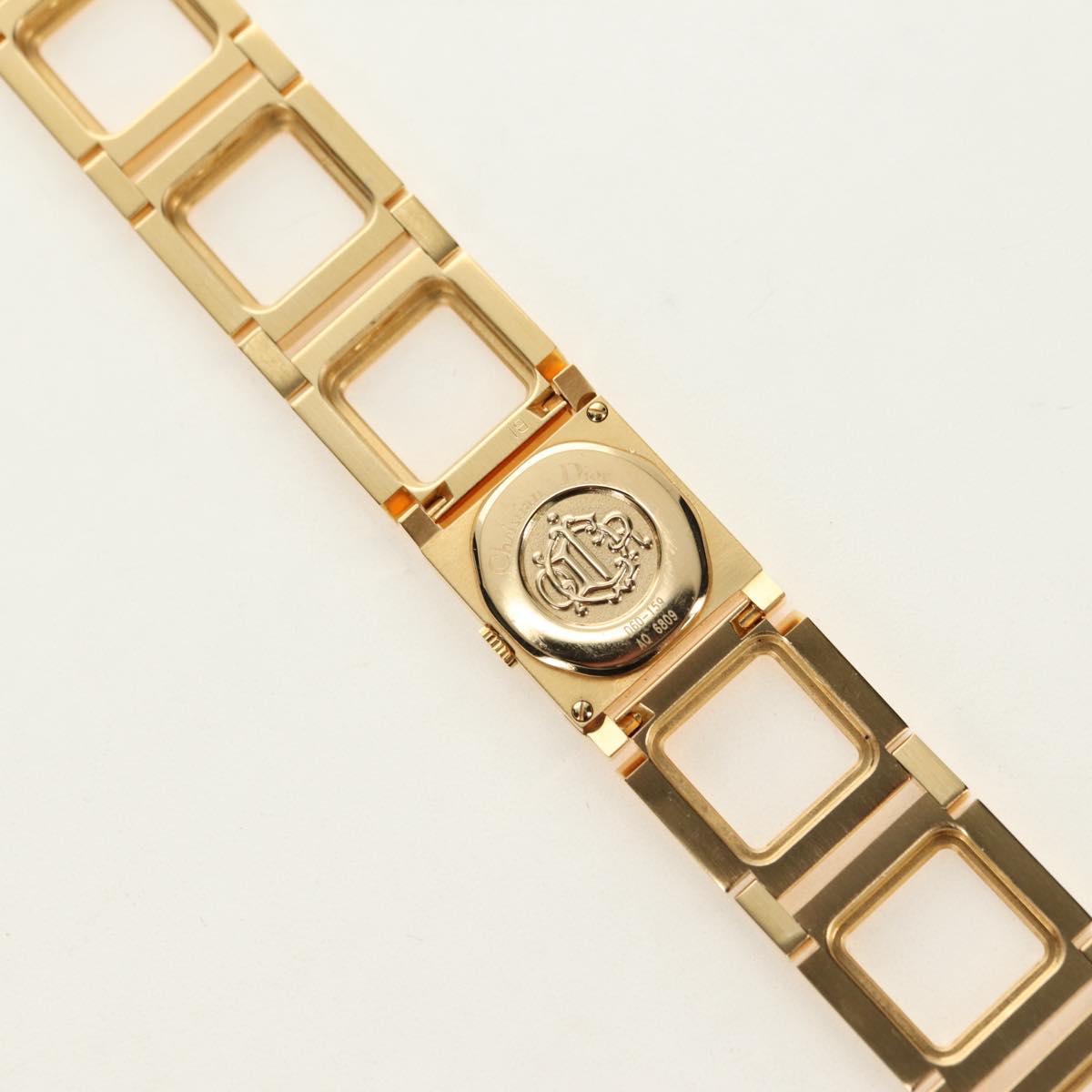 Christian Dior La Parisienne Watches metal Gold Auth yk20475M