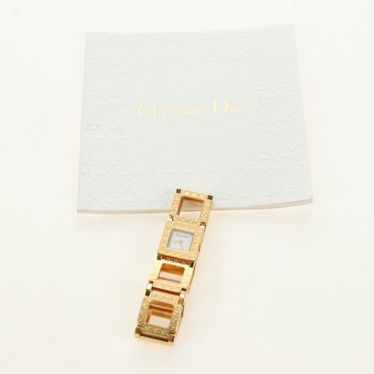 Christian Dior La Parisienne Watches metal Gold Auth yk20475M