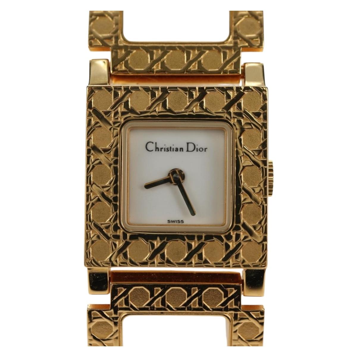 Christian Dior La Parisienne Watches metal Gold Auth yk20475M