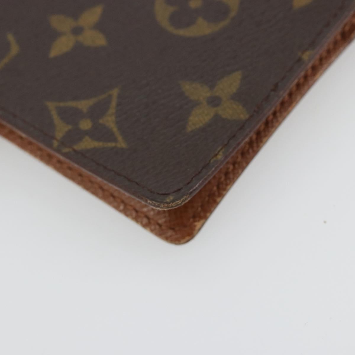 LOUIS VUITTON Monogram Agenda PM Day Planner Cover R20005 LV Auth yk20482