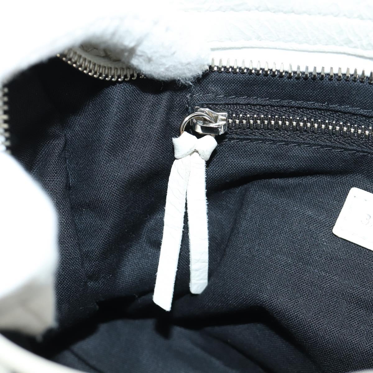 BALENCIAGA Graffiti Classic Mini City Leather 2way White 300295 Auth yk20504SAM