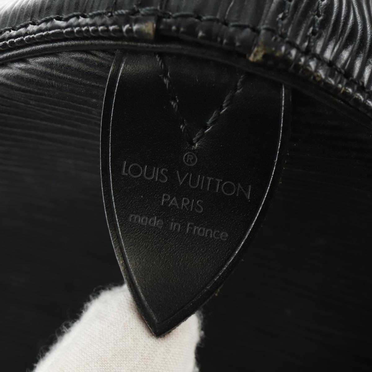 LOUIS VUITTON Epi Keepall 55 Boston Bag Noir Black M42952 LV Auth yk20511SAV