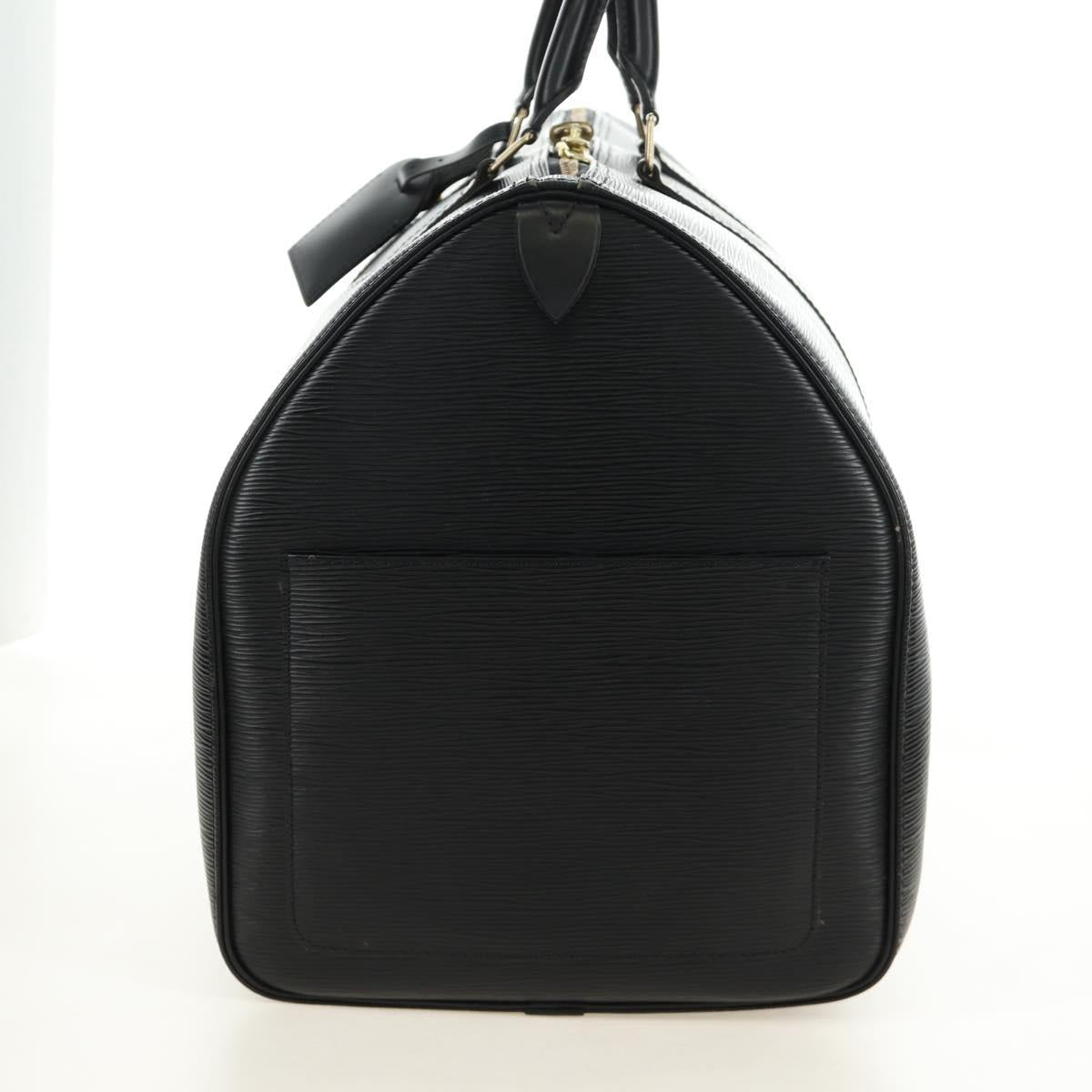LOUIS VUITTON Epi Keepall 55 Boston Bag Noir Black M42952 LV Auth yk20511SAV
