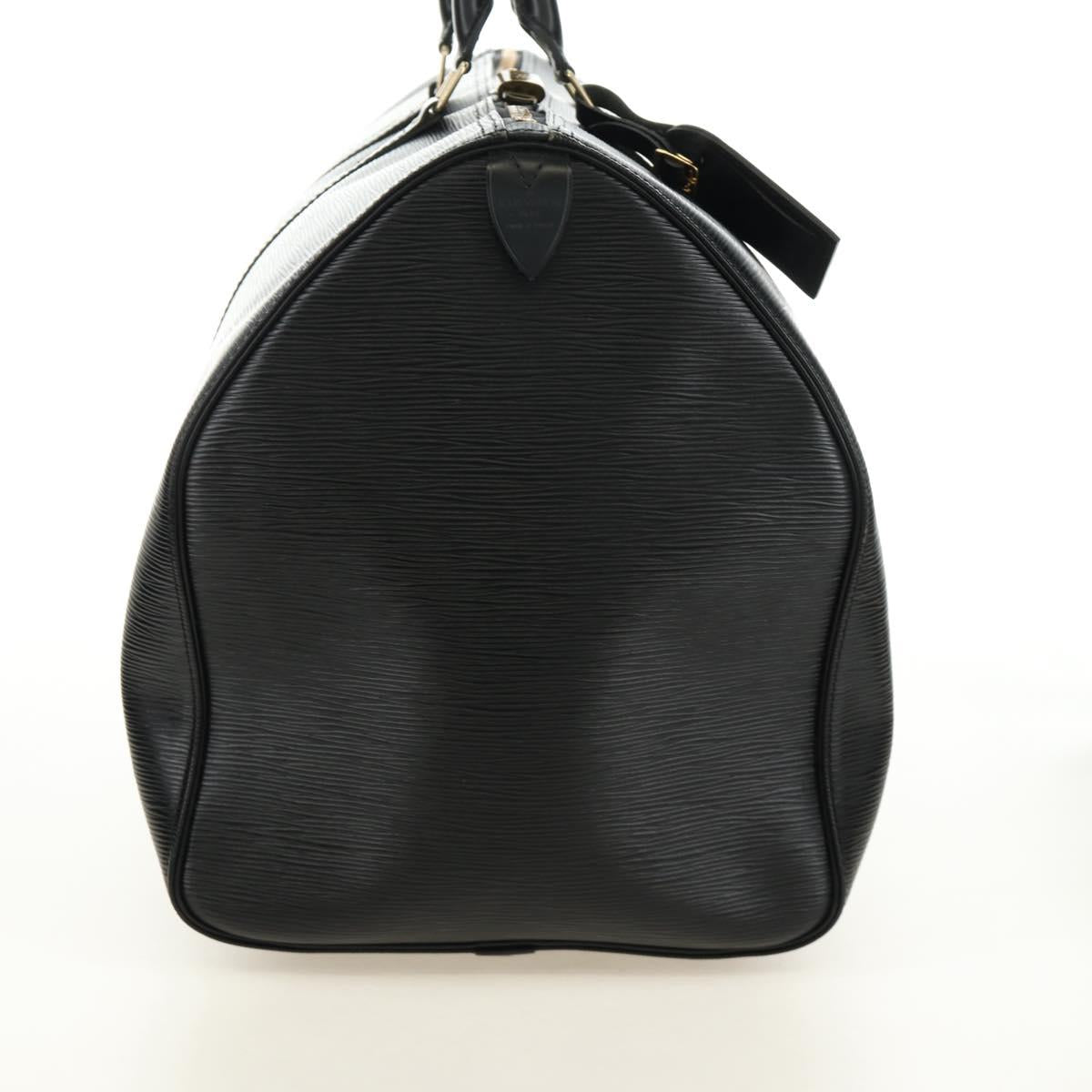 LOUIS VUITTON Epi Keepall 55 Boston Bag Noir Black M42952 LV Auth yk20511SAV