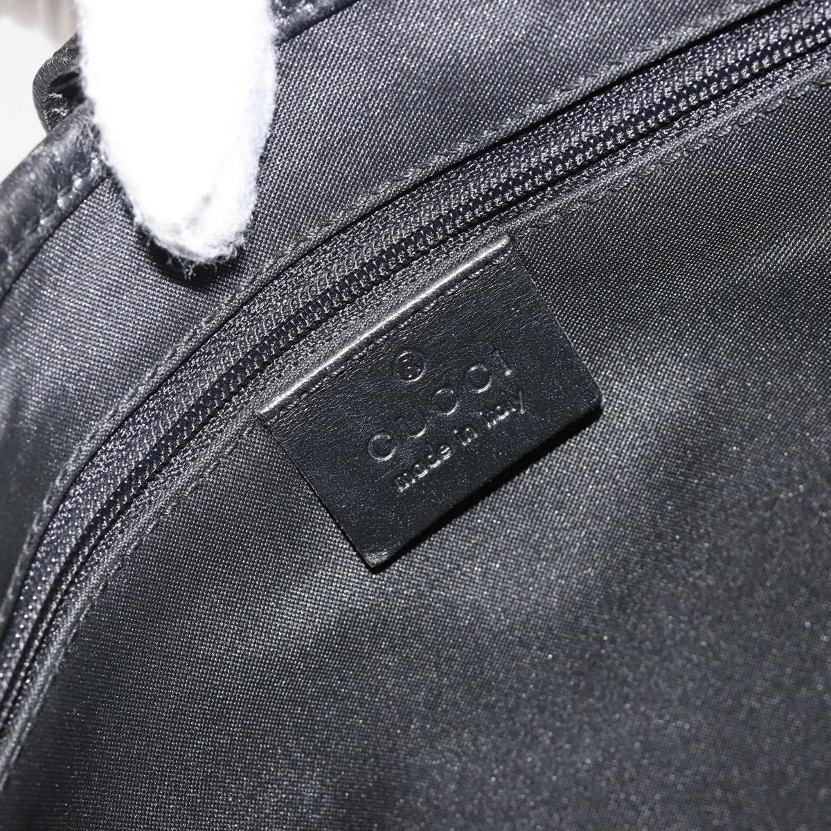 GUCCI GG Canvas Jackie Shoulder Bag Black Silver 001 3306 Auth yk20512SAV
