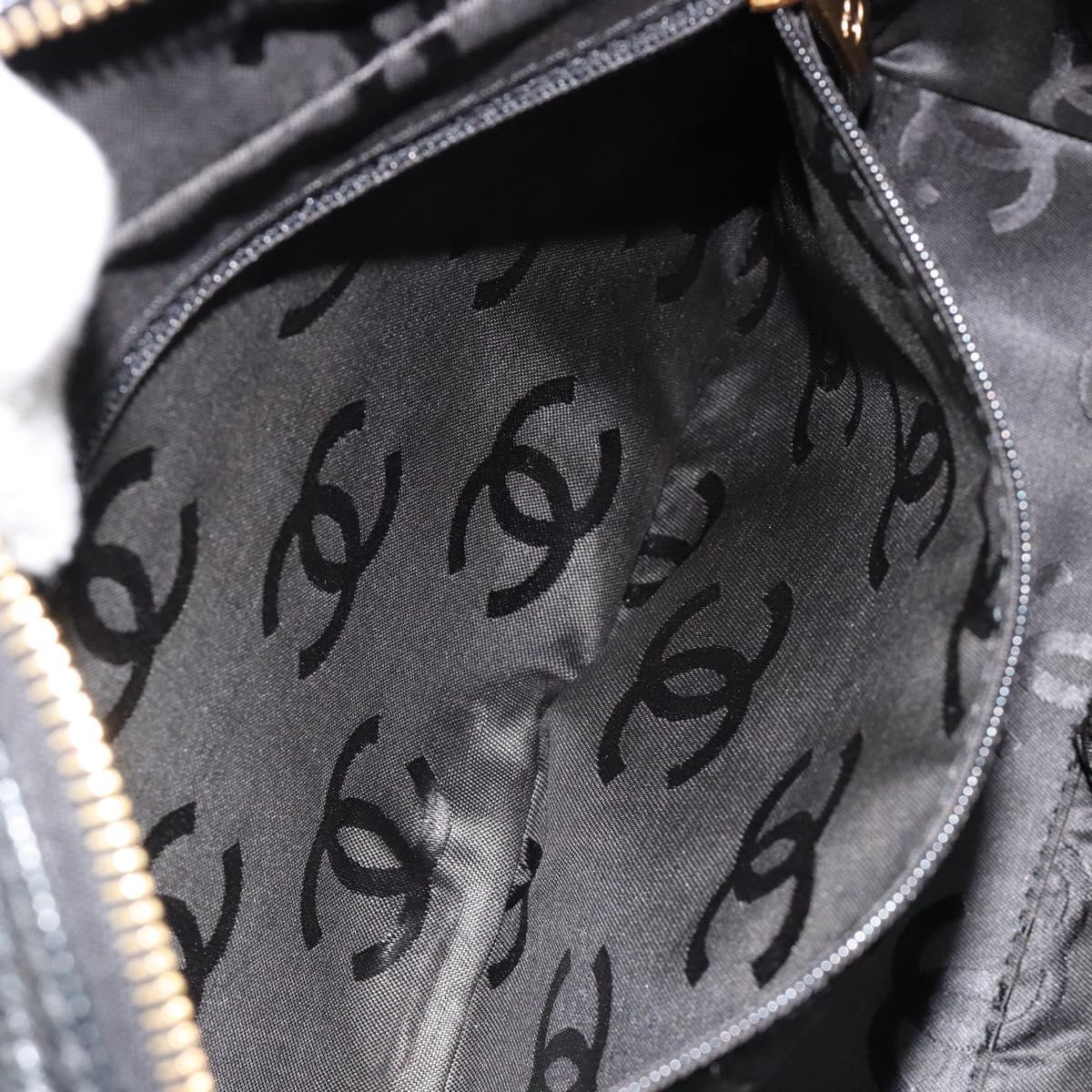 CHANEL COCO Mark Chain Hand Bag Caviar Skin Black Gold CC Auth yk20517SAV