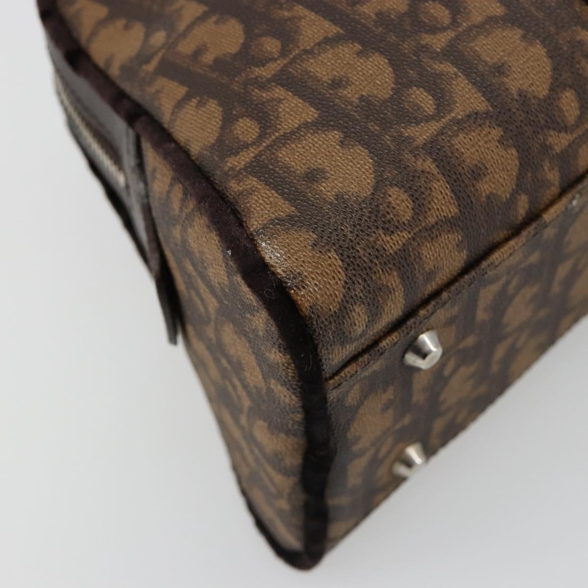 Christian Dior Trotter Canvas Romantic Chain Bag PVC Brown Auth yk20518SAV