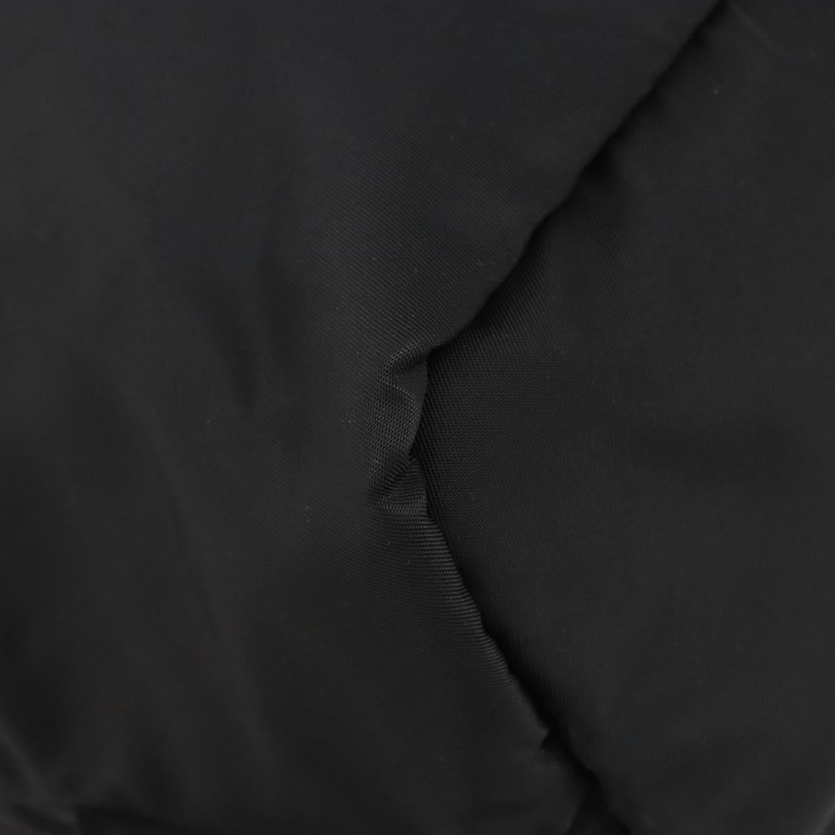 PRADA Backpack Nylon Black Gold Auth yk20532SAV