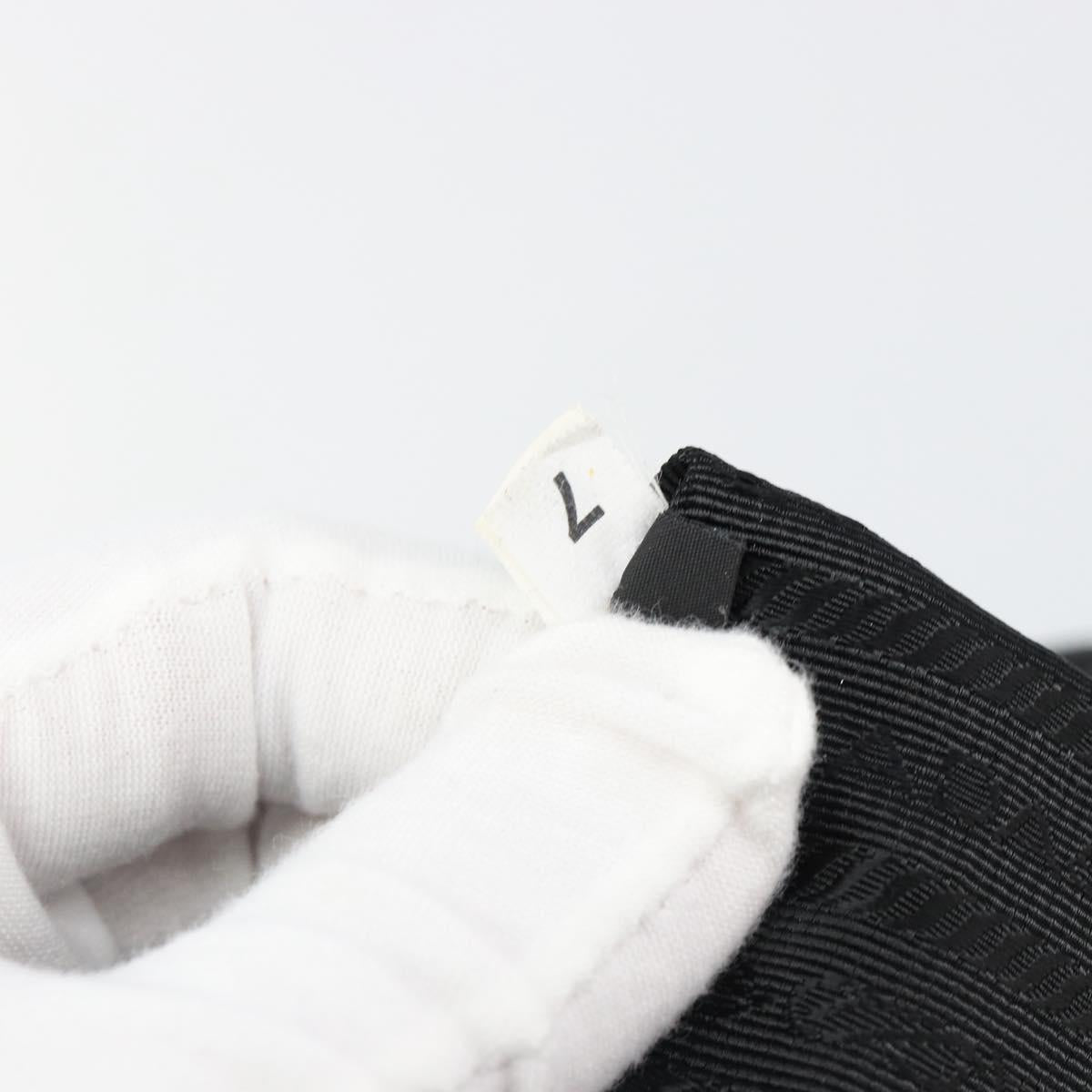 PRADA Backpack Nylon Black Gold Auth yk20532SAV