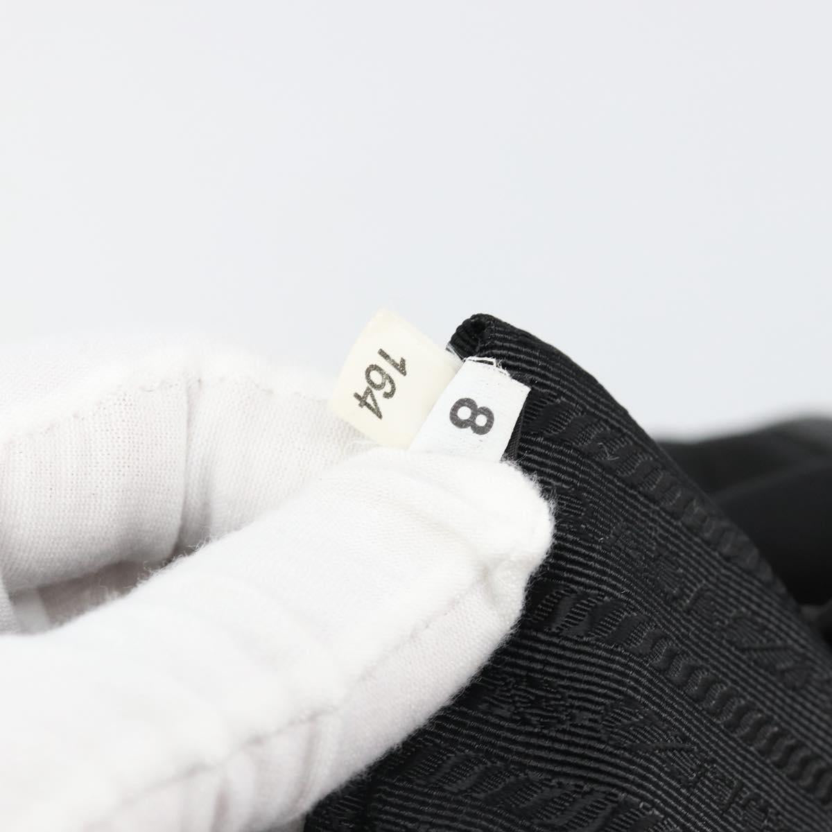 PRADA Backpack Nylon Black Gold Auth yk20532SAV