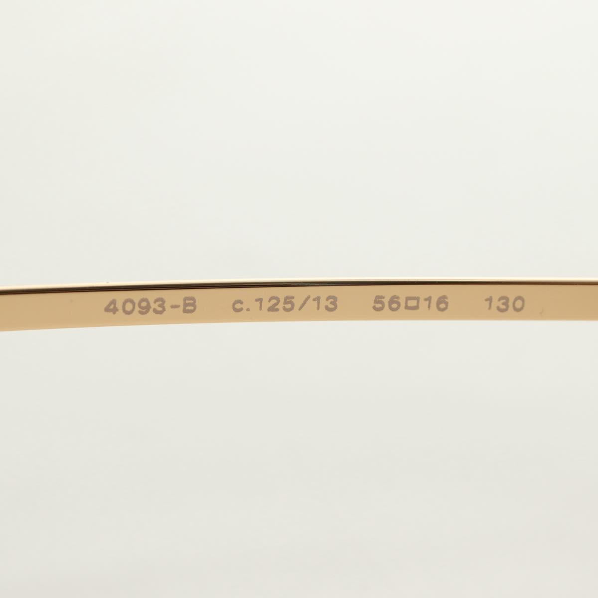 CHANEL Sunglasses Metal Gold CC Auth yk20538M